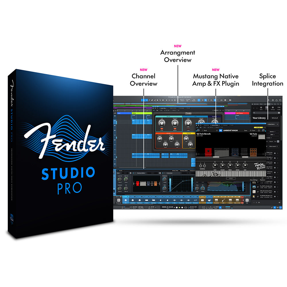 Fender Studio Pro 8 Professional DAW Software Digital Download