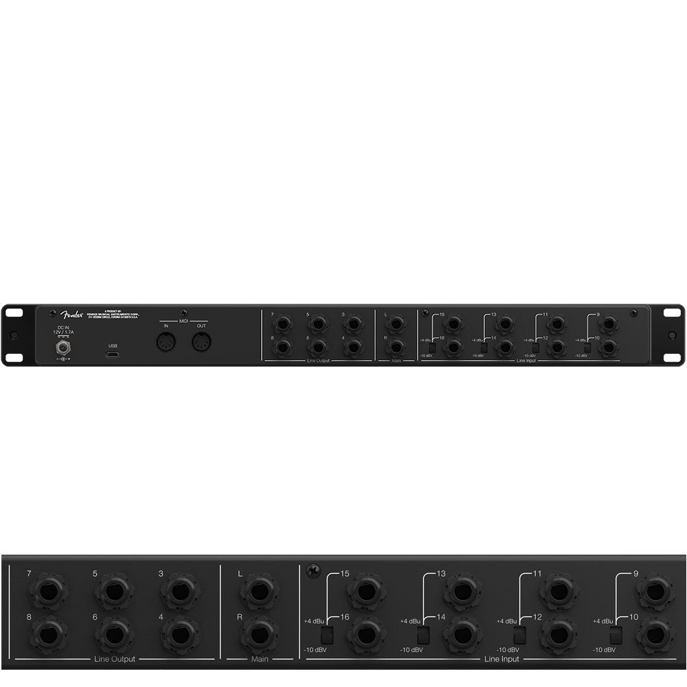 Fender Quantum LT16 16x8 24 bit / 192 kHz USB-C Audio Interface