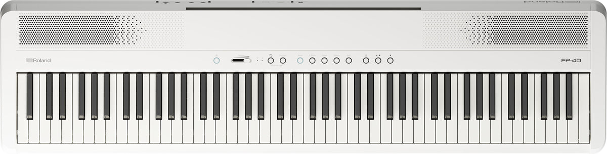 Roland FP40WH Digital Piano - White - Top down