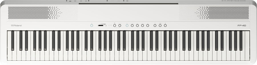 Roland FP40WH Digital Piano - White - Top down