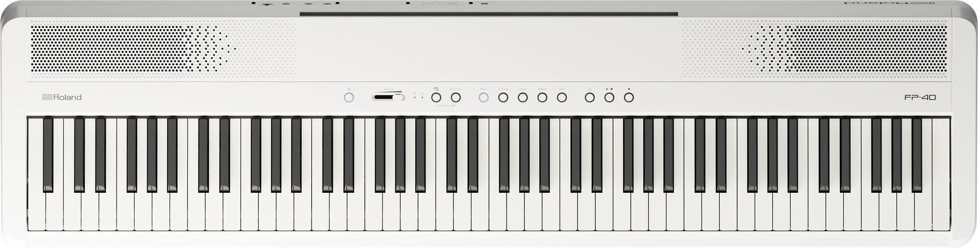 Roland FP40WH Digital Piano - White - Top down