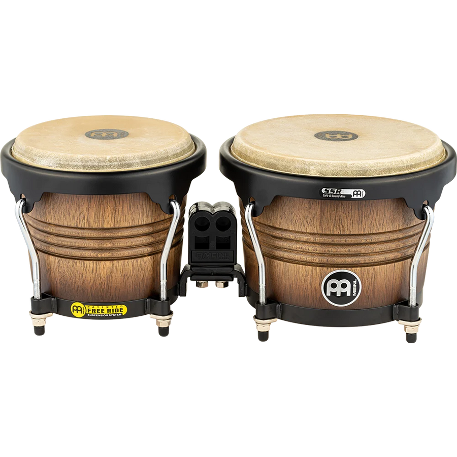 Meinl Bongo - Marathon - Wood - 6 3/4" & 8" - Antique Tobacco Burst