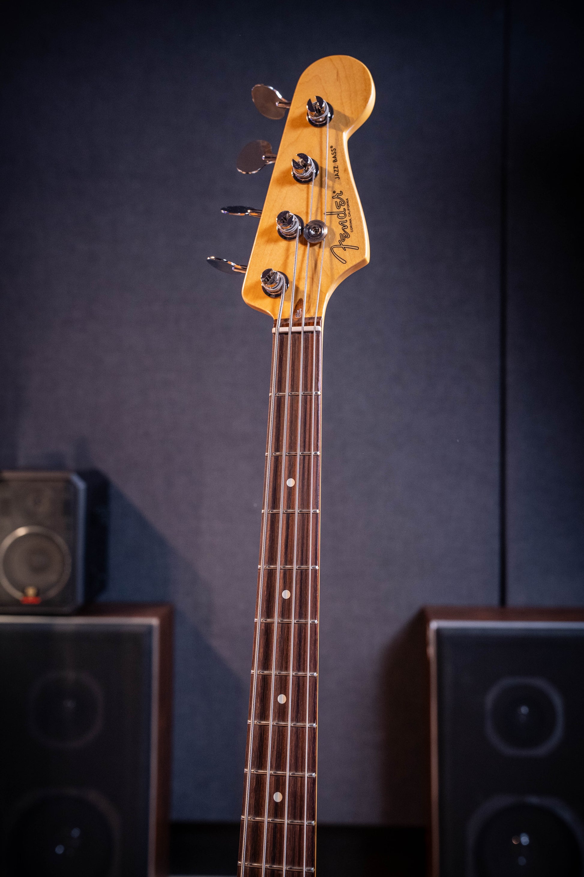 Fender American Professional Classic Jazz Bass - Faded Firemist Gold RW (Black Pickguard)