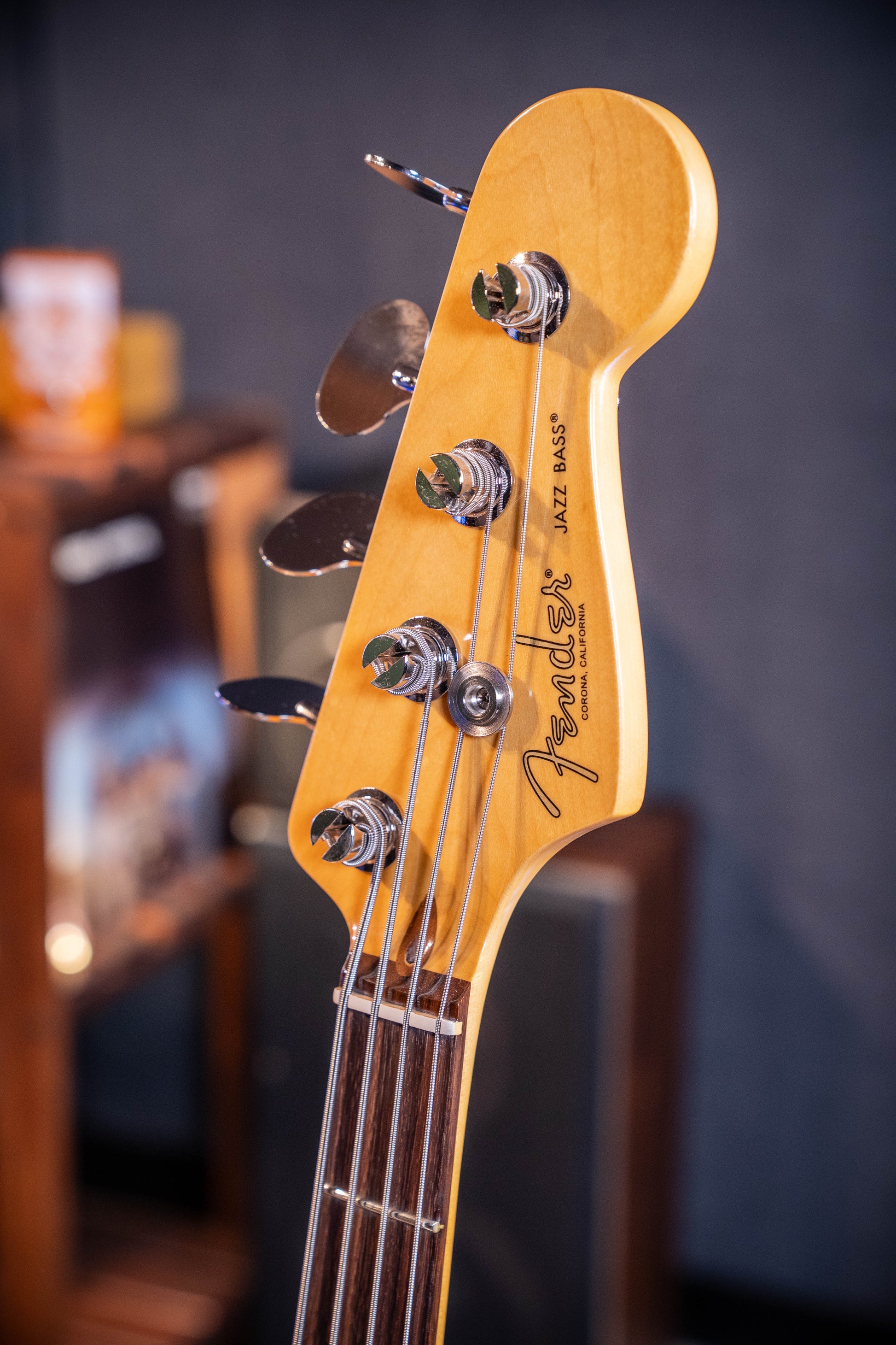 Fender American Professional Classic Jazz Bass - Faded Firemist Gold RW (Black Pickguard)