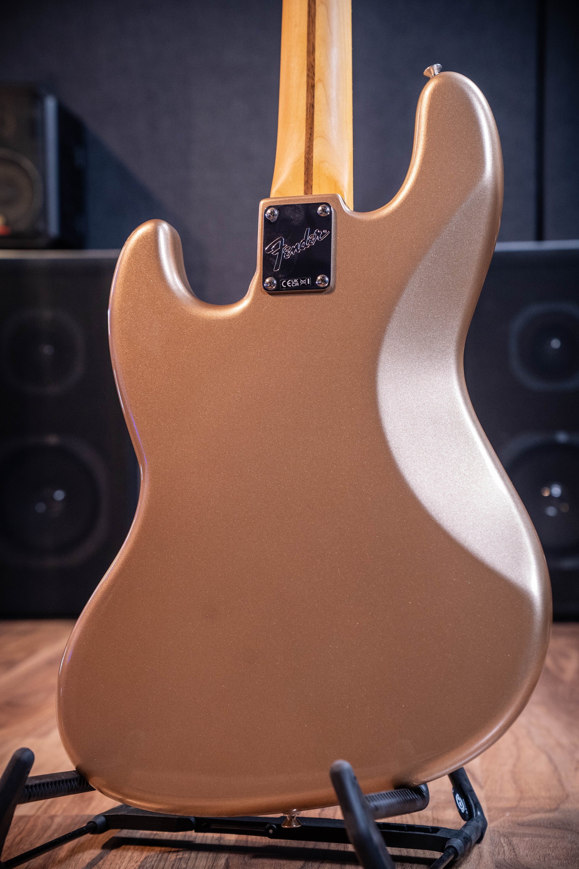 Fender American Professional Classic Jazz Bass - Faded Firemist Gold RW (Black Pickguard)