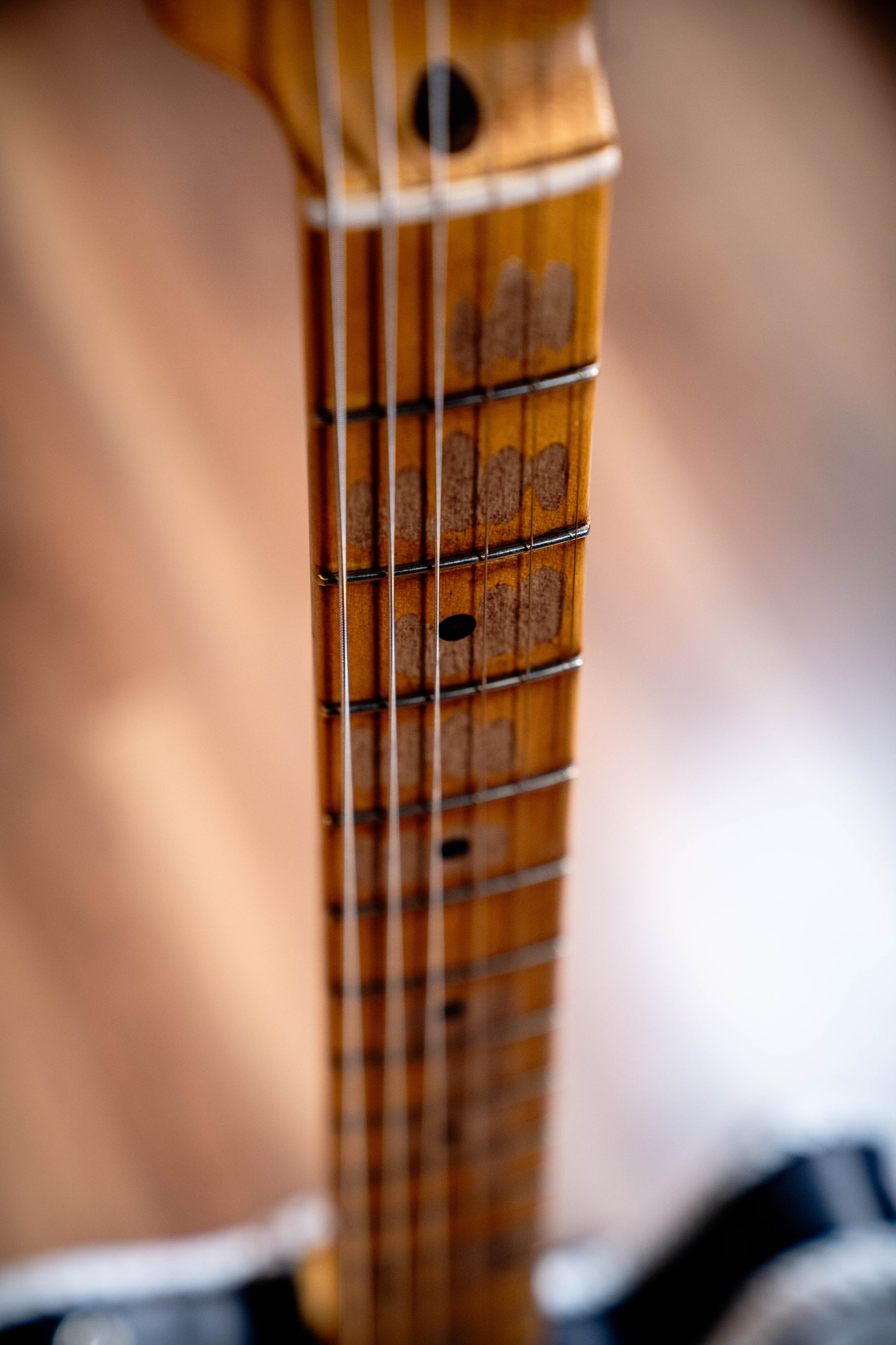 Fender Custom Shop Masterbuilt Waylon Jennings BTB 54' Telecaster Relic - Black and White Tooled Leather over Butterscotch Blonde