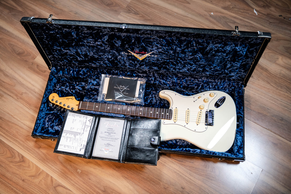 Fender Custom Shop Jeff Beck Signature Stratocaster w/Case - Olympic White - Pre-Owned (#14883)