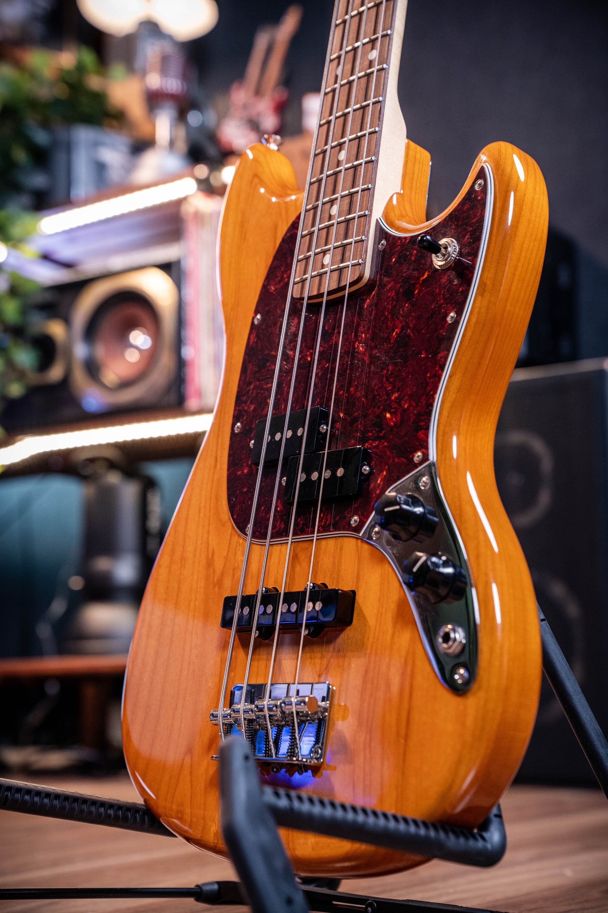 Fender Player Mustang Bass PJ - Aged Natural - Pre-Owned