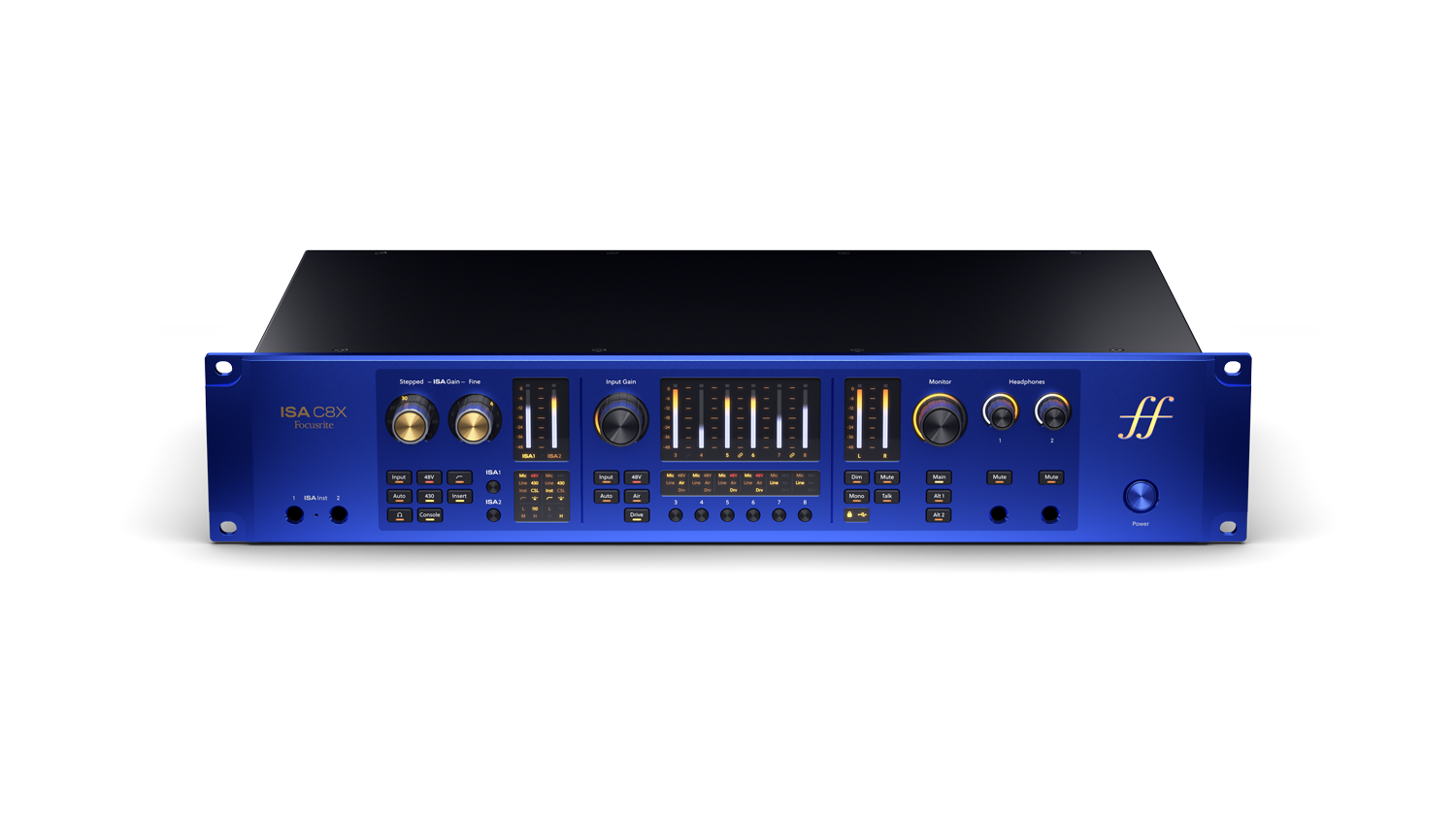 Focusrite ISA C8X USB-C Audio Interface w/2 built-in ISA Preamps
