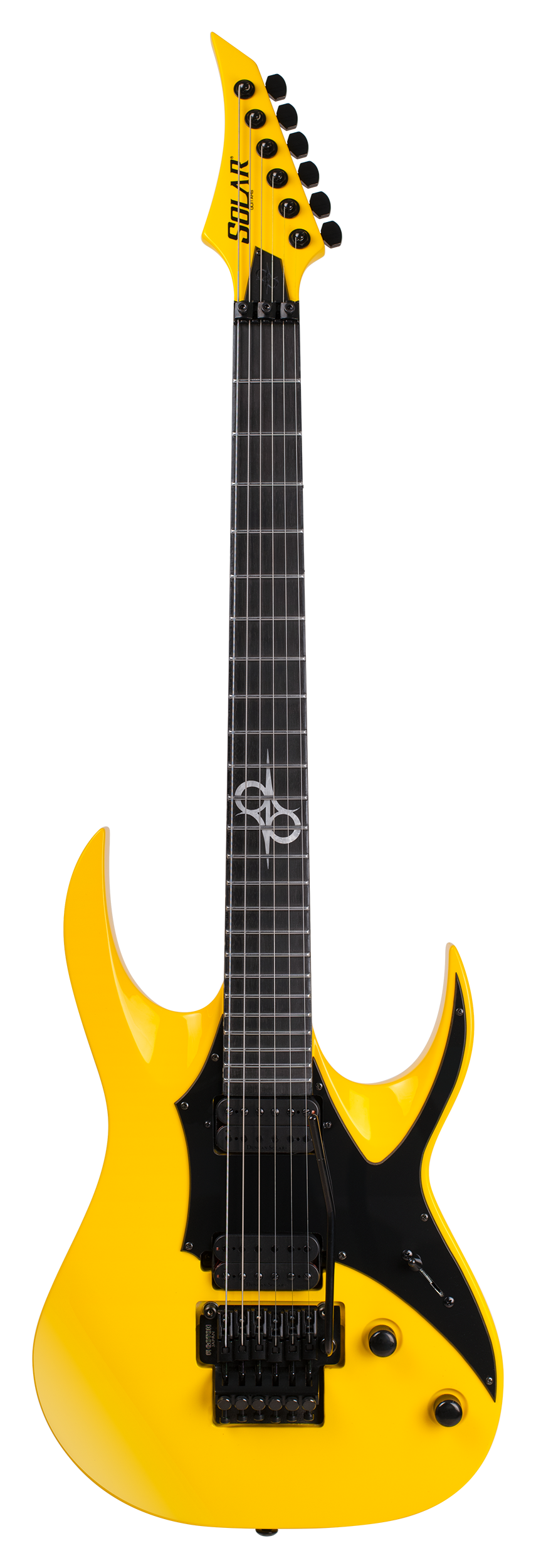 Solar AP1.6FRTY+ Electric Guitar - Taxi Yellow Gloss w/Black Pickguard