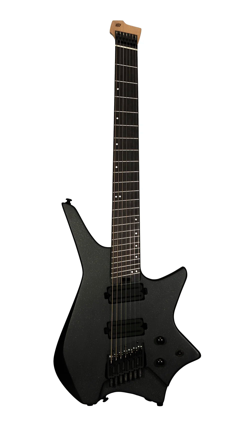 HILS HZ7 Multiscale 7-String Electric Guitar - Satin Galaxy Black