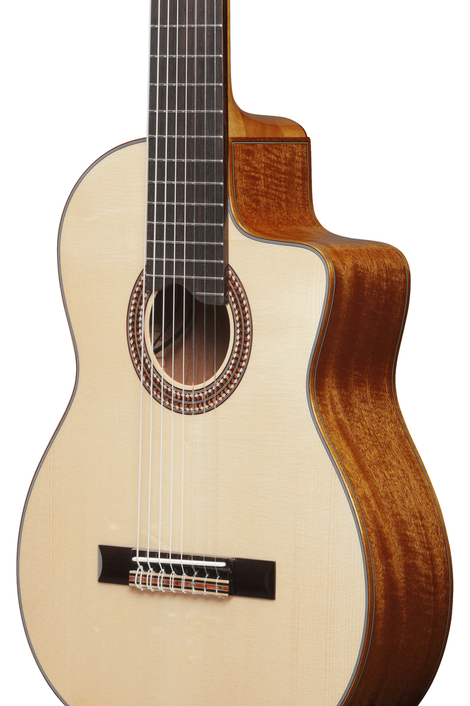 Ibanez GA3008CE 8-String Nylon String Guitar - Natural High Gloss