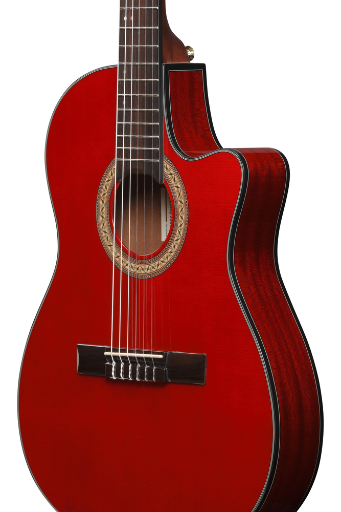 Ibanez GA35TCE Acoustic Guitar - Sapphire Red High Gloss