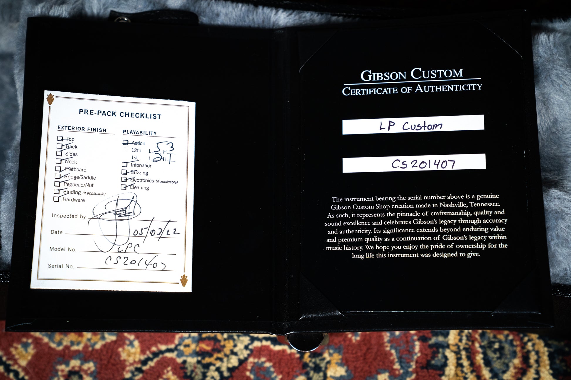 Gibson 2022 70th Ann. Les Paul Custom - Ebony - Pre-Owned