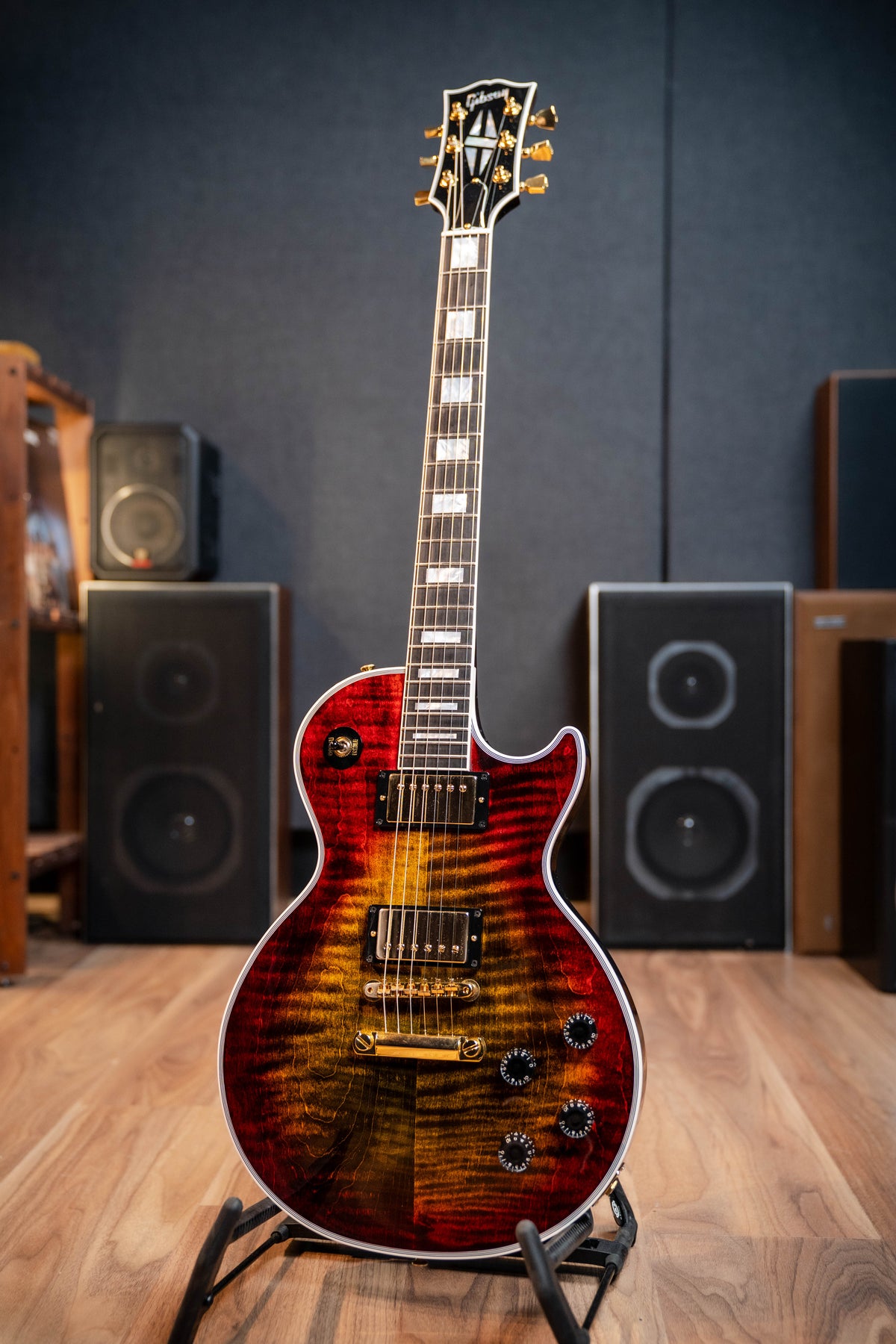 Gibson 2025 Les Paul Axcess Custom - Bengal Burst / Figured Top - Pre-Owned