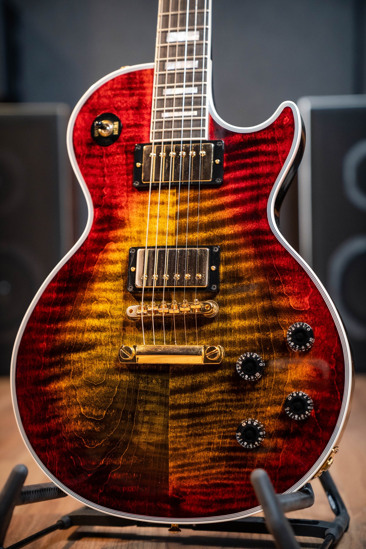 Gibson 2025 Les Paul Axcess Custom - Bengal Burst / Figured Top - Pre-Owned
