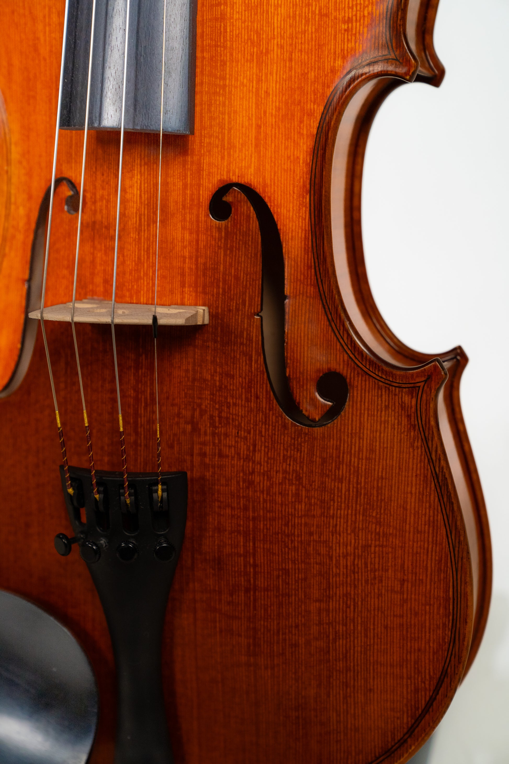 GLIGA VASILE 4/4 PROFESSIONAL DARK ANTIQUE VIOLIN SET UP W/OPAL GOLD STRINGS (VIOLIN ONLY)