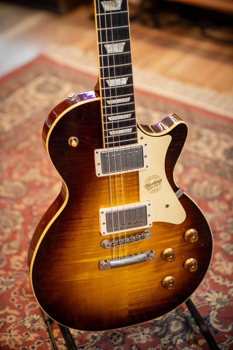 Heritage 1304 Artisan Aged Custom Core H-150 w/ Lollar Imperials - Flame Top - Original Tobacco Burst