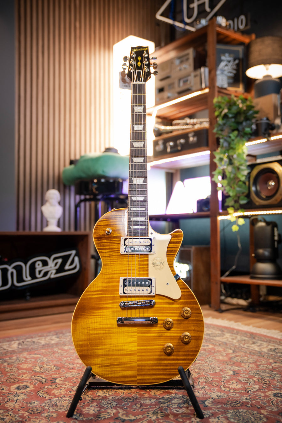 Heritage Custom Shop Factory Special H-150 Electric Guitar w/Zebra Pickups + Case - Dirty Lemon Burst