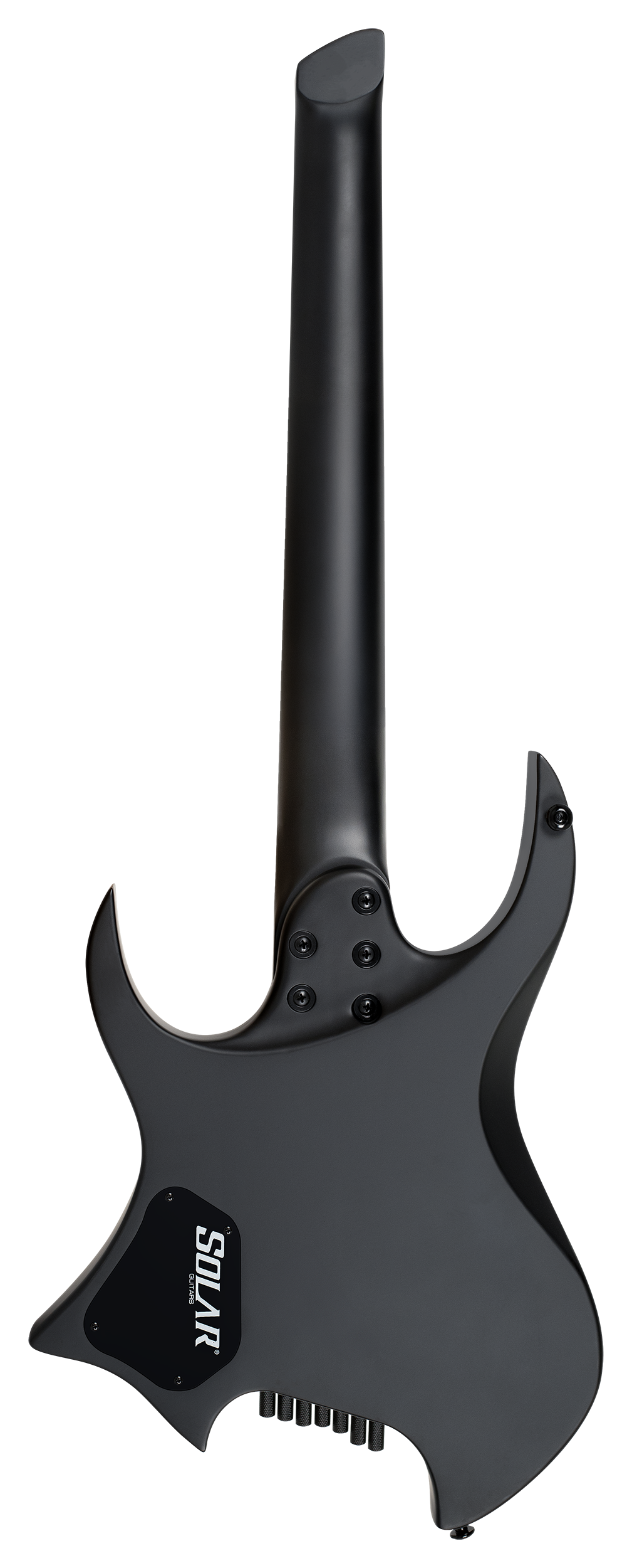 Solar H2.7C Headless 7-String Electric Guitar - Carbon Black