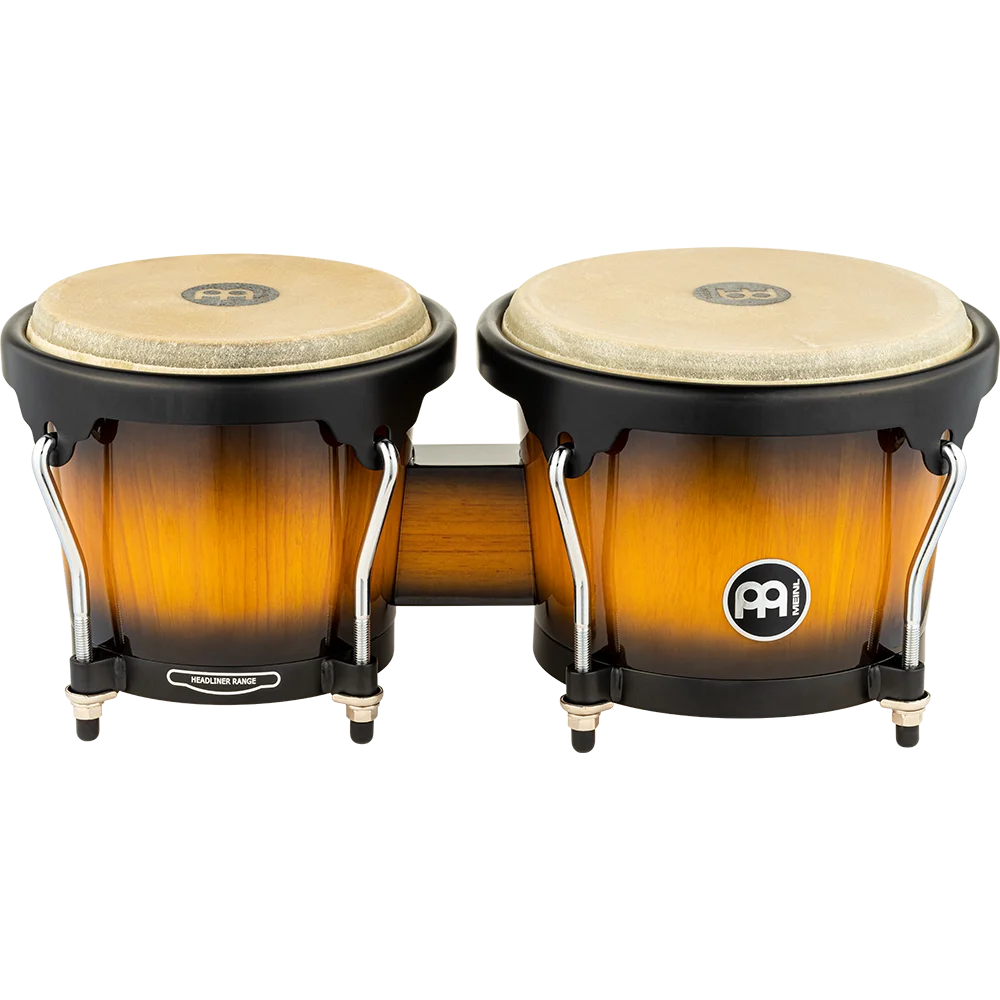 Meinl Bongo - Headliner - Wood - 6 3/4" & 8" - Vintage Sunburst