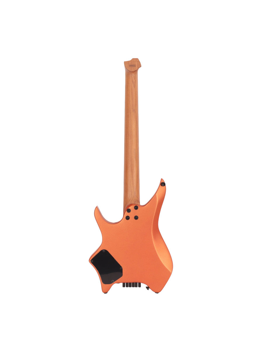 HILS HN3 Headless Electric Guitar - Satin Metallic Coral Orange