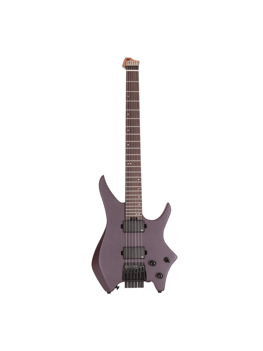 HILS HN3 Headless Electric Guitar - Satin Metallic Deep Purple