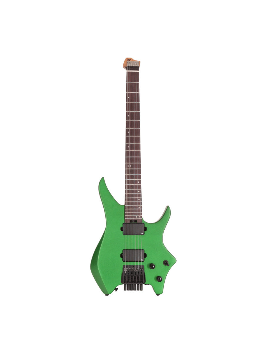 HILS HN3 Headless Electric Guitar - Satin Metallic Emerald Green