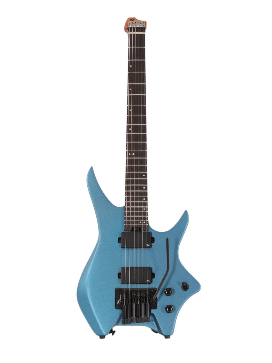 HILS HN5 Headless Electric Guitar - Satin Metallic Electric Blue