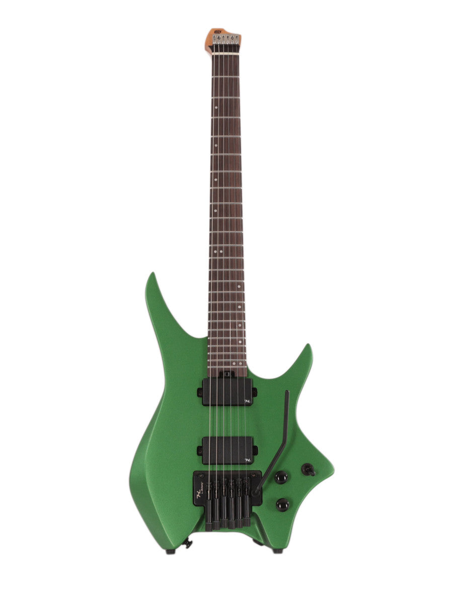 HILS HN5 Headless Electric Guitar - Satin Metallic Emerald Green