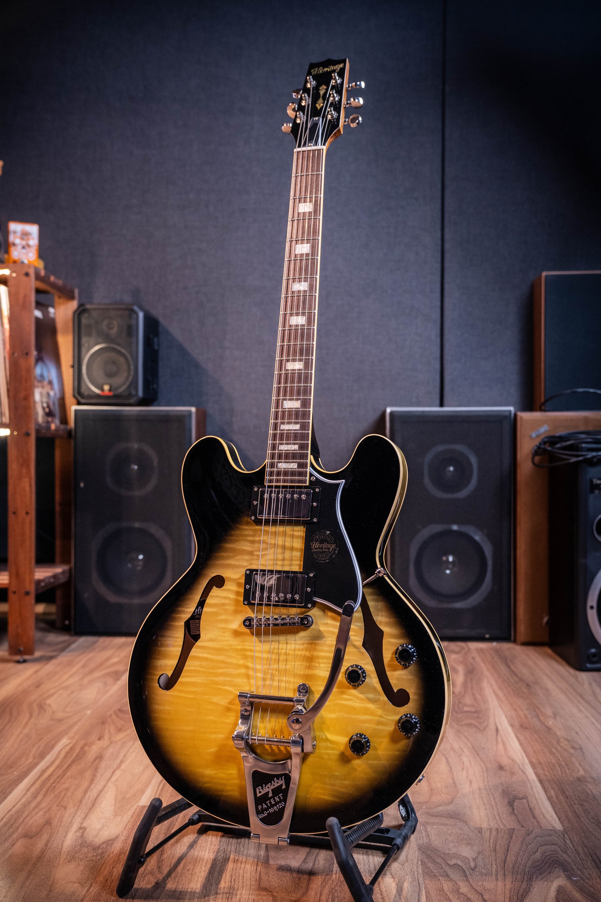 Heritage Custom Shop Factory Special H-535 Electric Guitar w/60s Neck + Bigsby - Sepia Burst