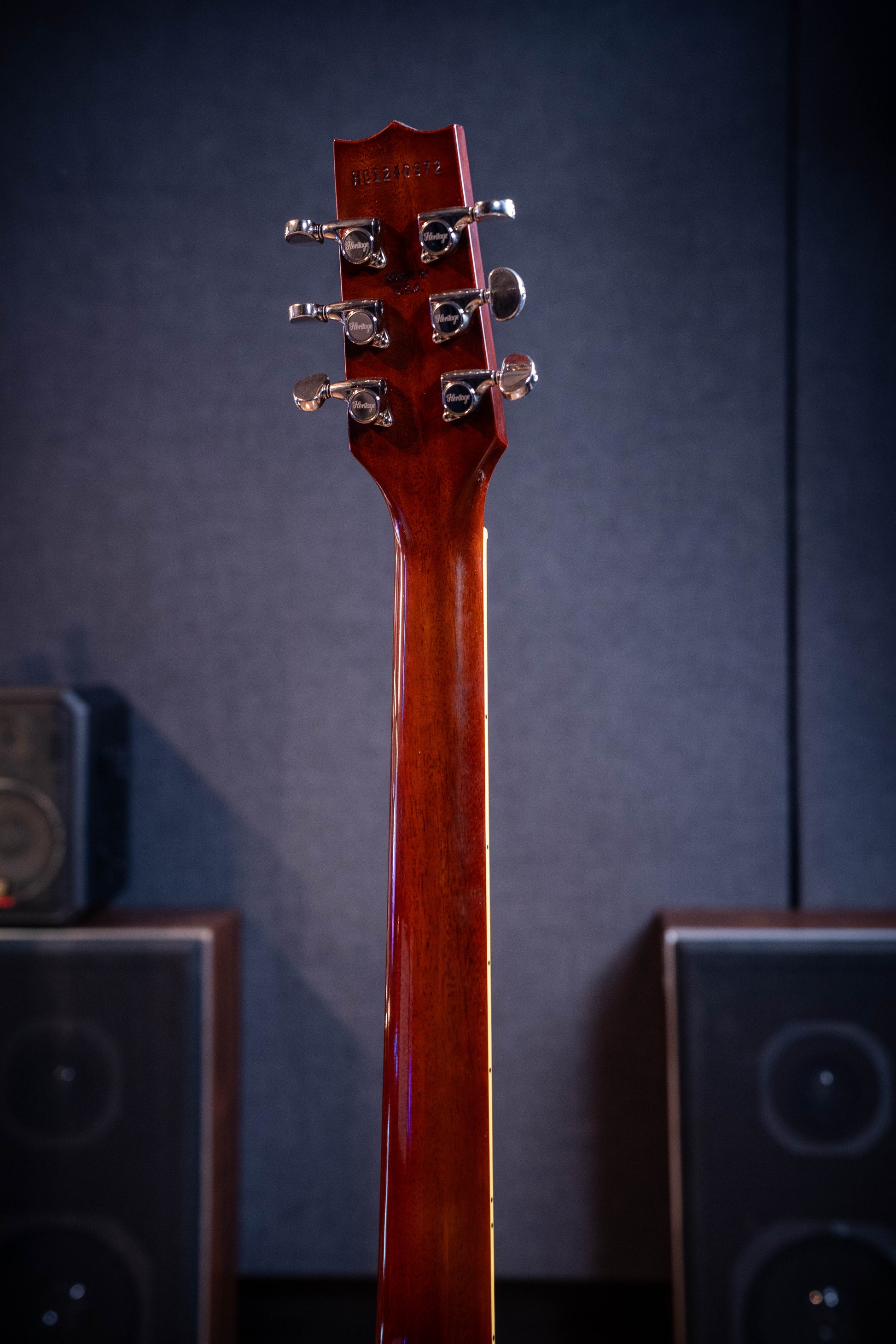 Heritage Custom Shop Core H-535 Blistered Maple Electric Guitar w/Case - Almond Sunburst