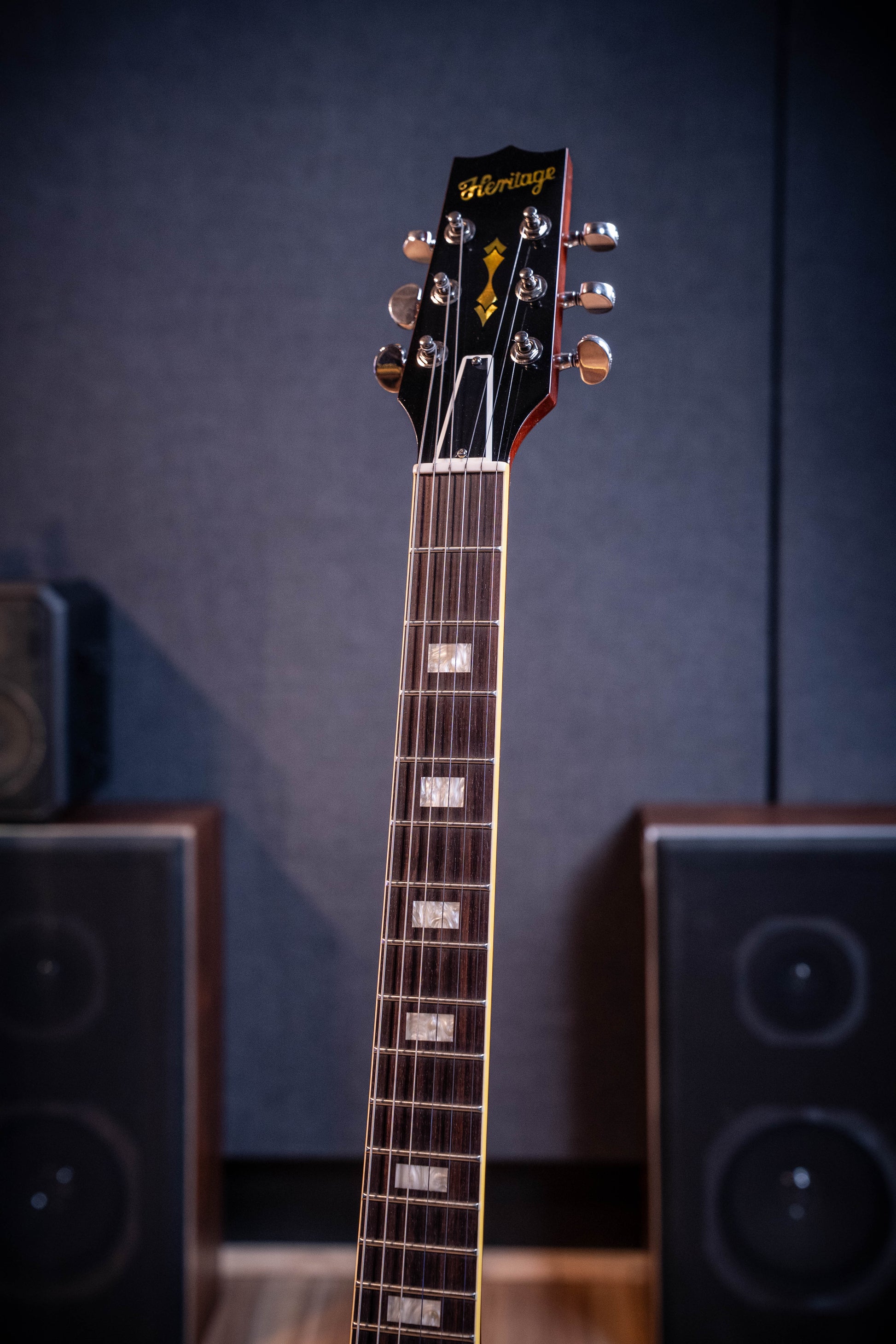 Heritage Custom Shop Core H-535 Blistered Maple Electric Guitar w/Case - Almond Sunburst