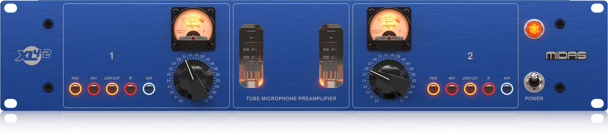 Midas XL4-2 2-Ch Class-A Tube Mic Preamp