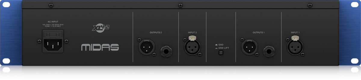 Midas XL4-2 2-Ch Class-A Tube Mic Preamp