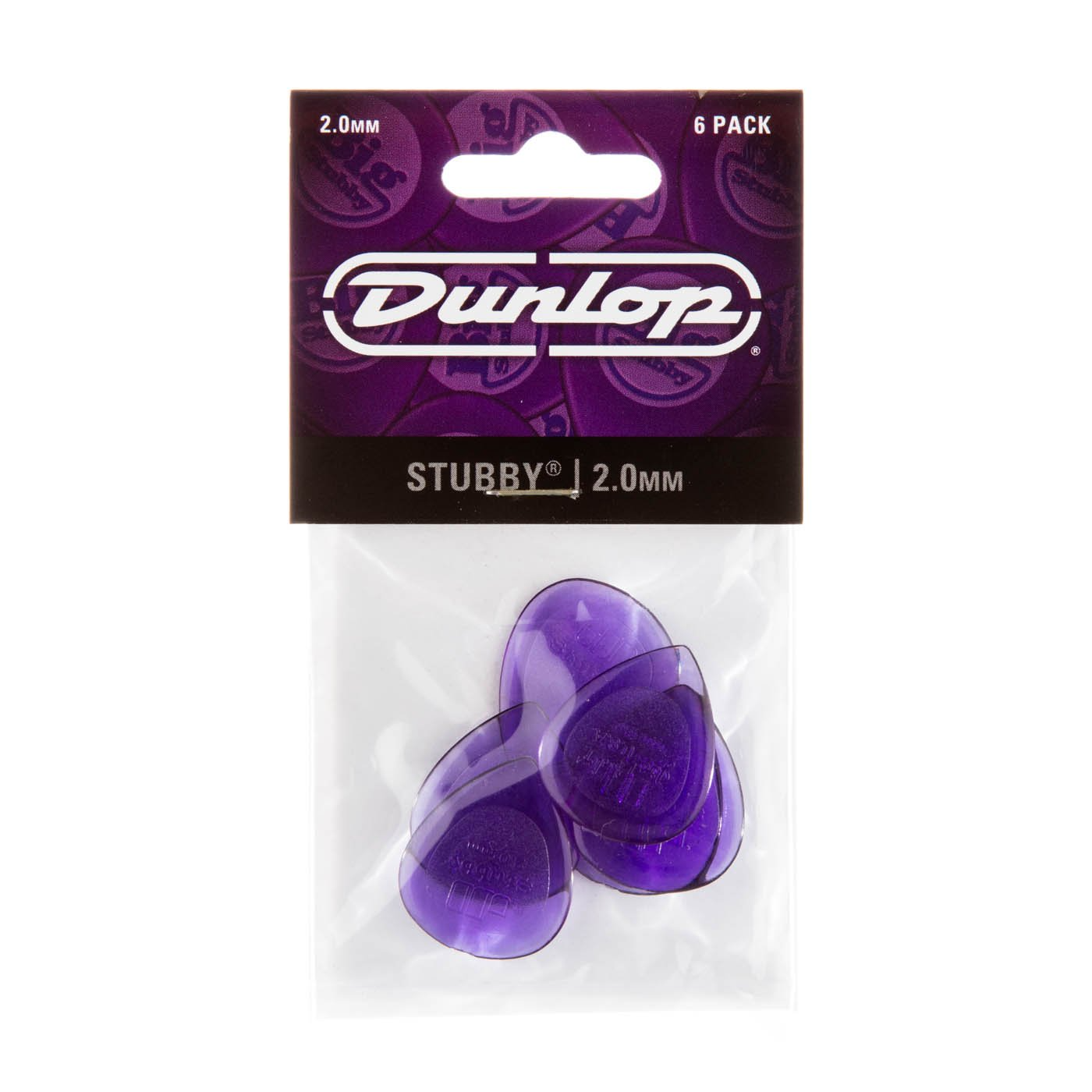 Dunlop Stubby Guitar Pick Pack - 2.00mm (JP520)