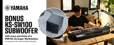 Yamaha PSR-SX Arranger - Free KSSW100 Subwoofer!
