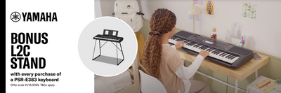 Yamaha PSR-E383 - Free L2C Keyboard Stand