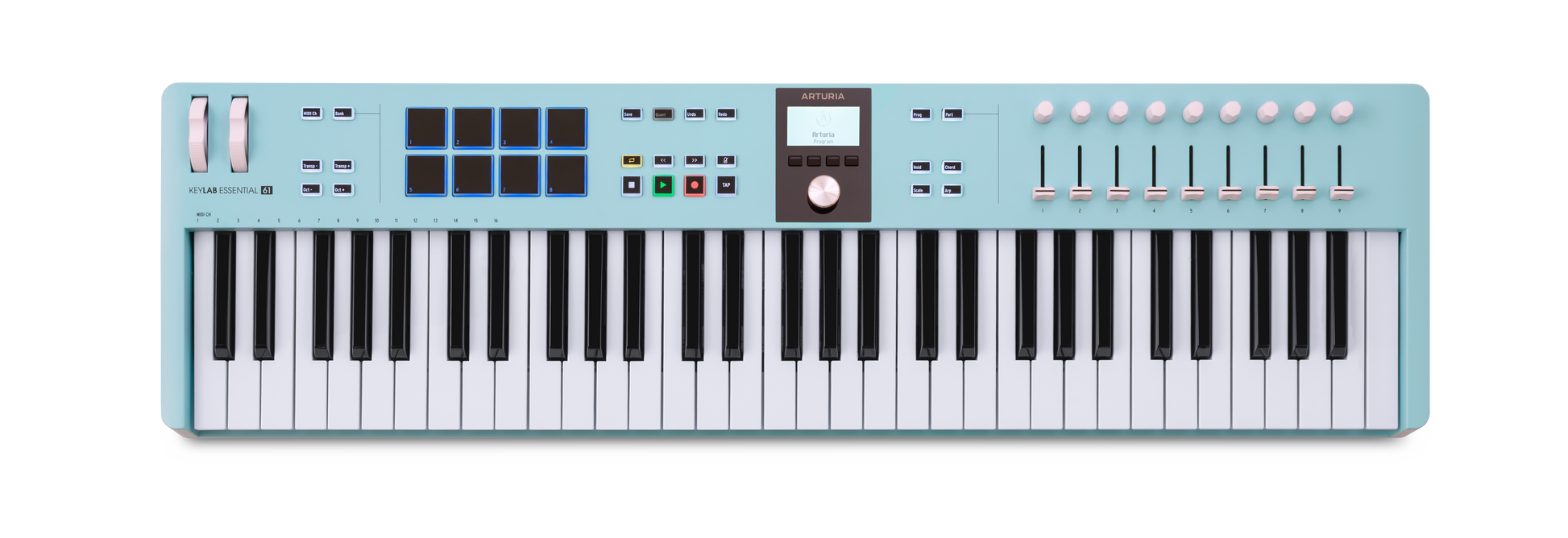 Arturia KeyLab Essential 3 61 Key Controller - Aquamarine