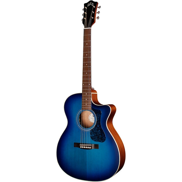 Guild OM-240CE Archback Acoustic Guitar - Dark Blue Burst