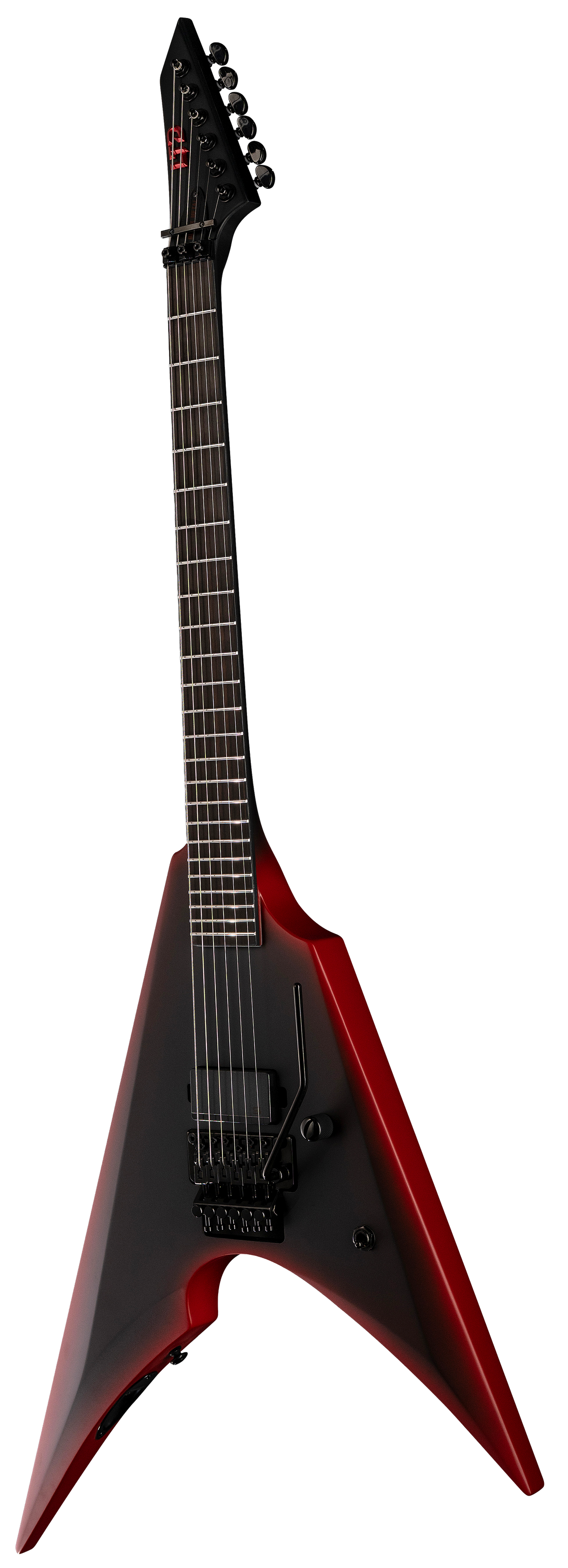 ESP LTD Arrow Black Metal - Black Red Burst Satin