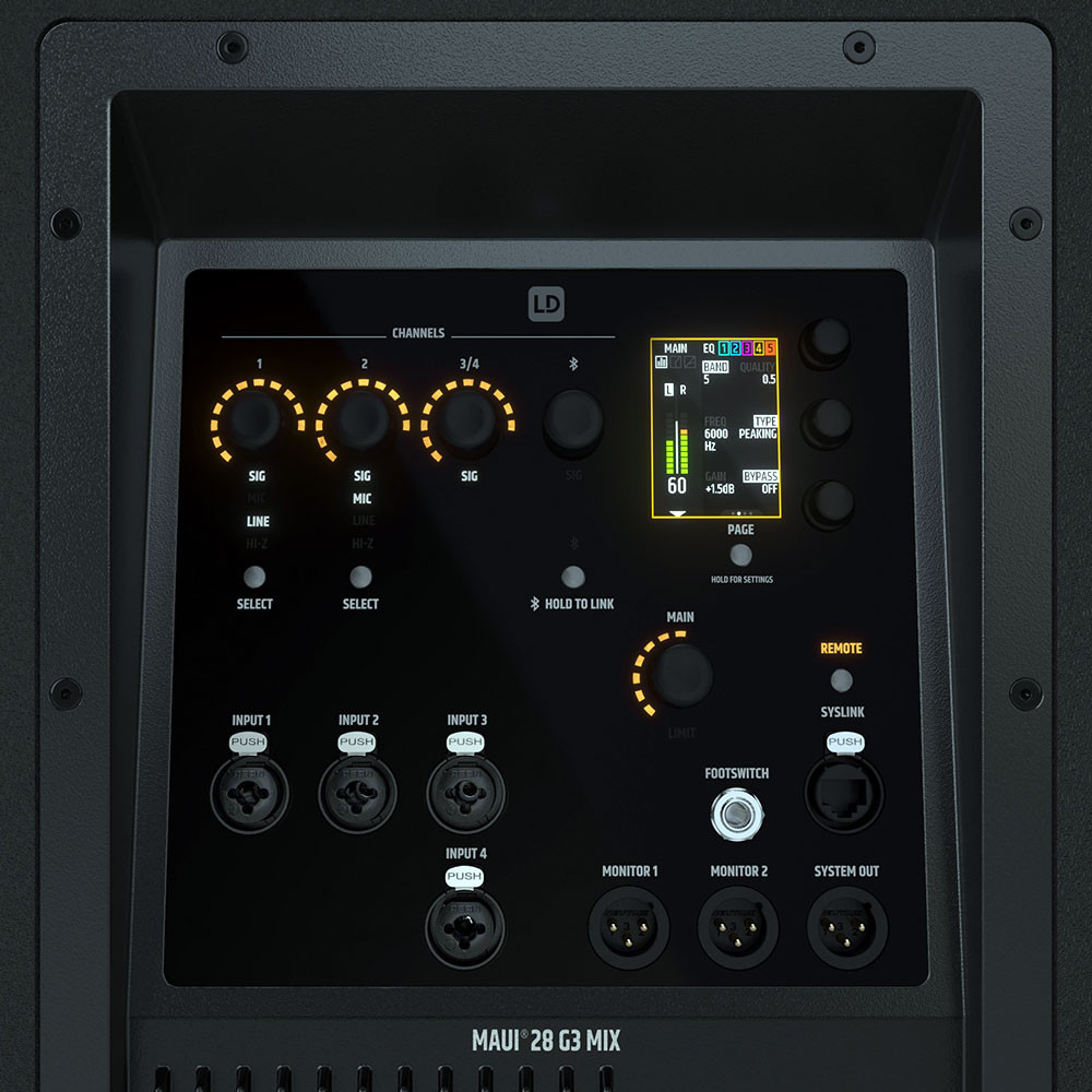 LD Systems MAUI 28 G3 MIX PA System - Black