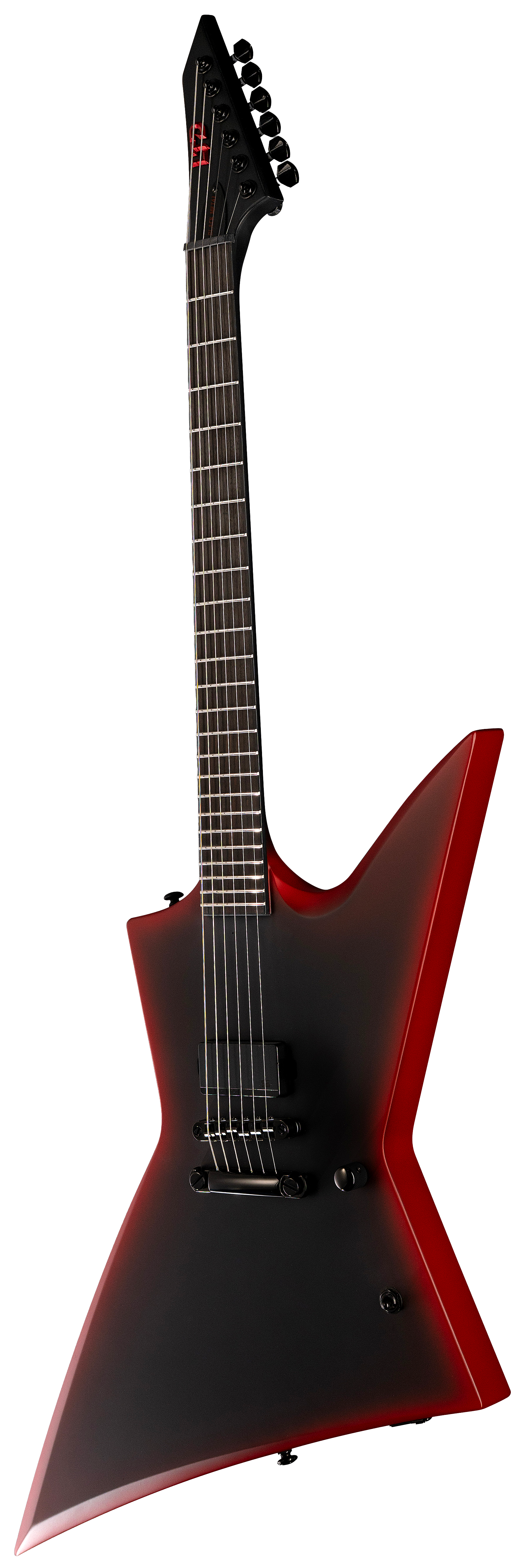 ESP LTD EXL Black Metal - Black Red Burst Satin