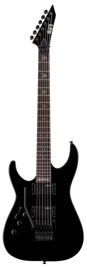 ESP LTD KH-202LH Kirk Hammett Electric Guitar - Black - Left Handed