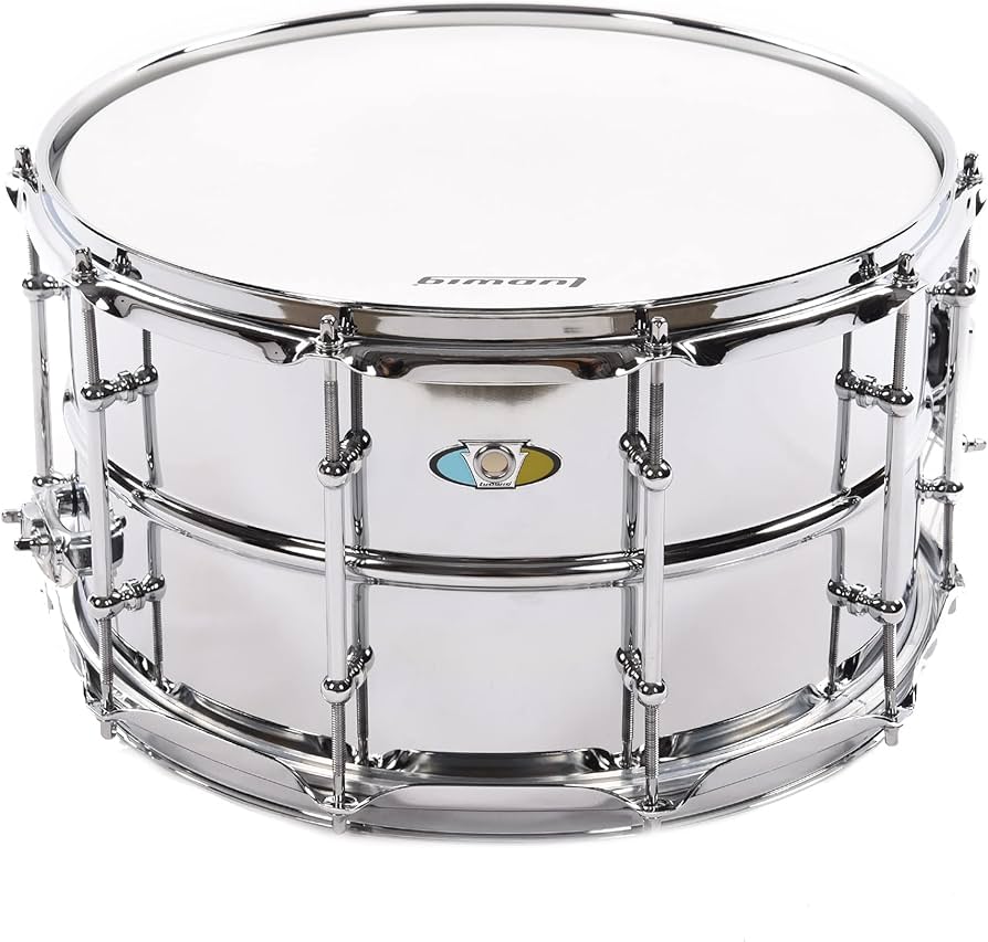 Ludwig Supralite Steel 14x8" Snare Drum w/P88i Throw-Off