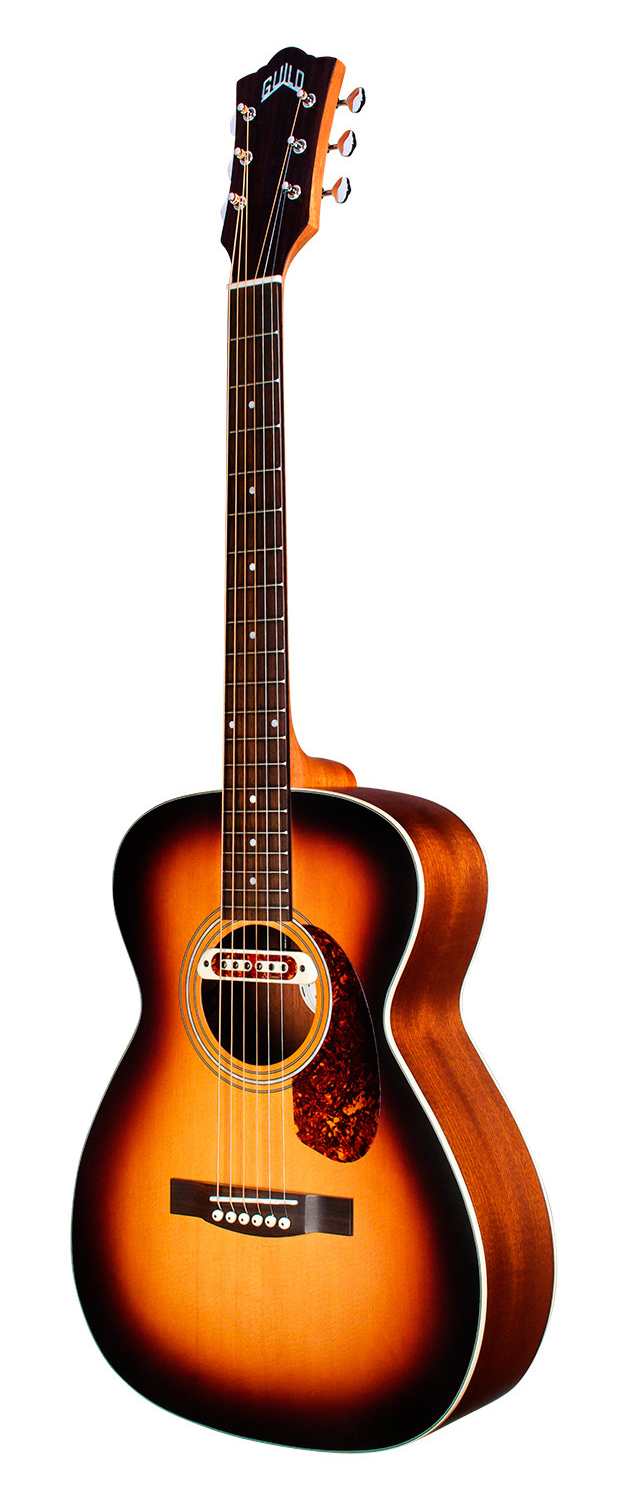 Guild M-240E Troubadour Acoustic Electric Guitar - Vintage Sunburst
