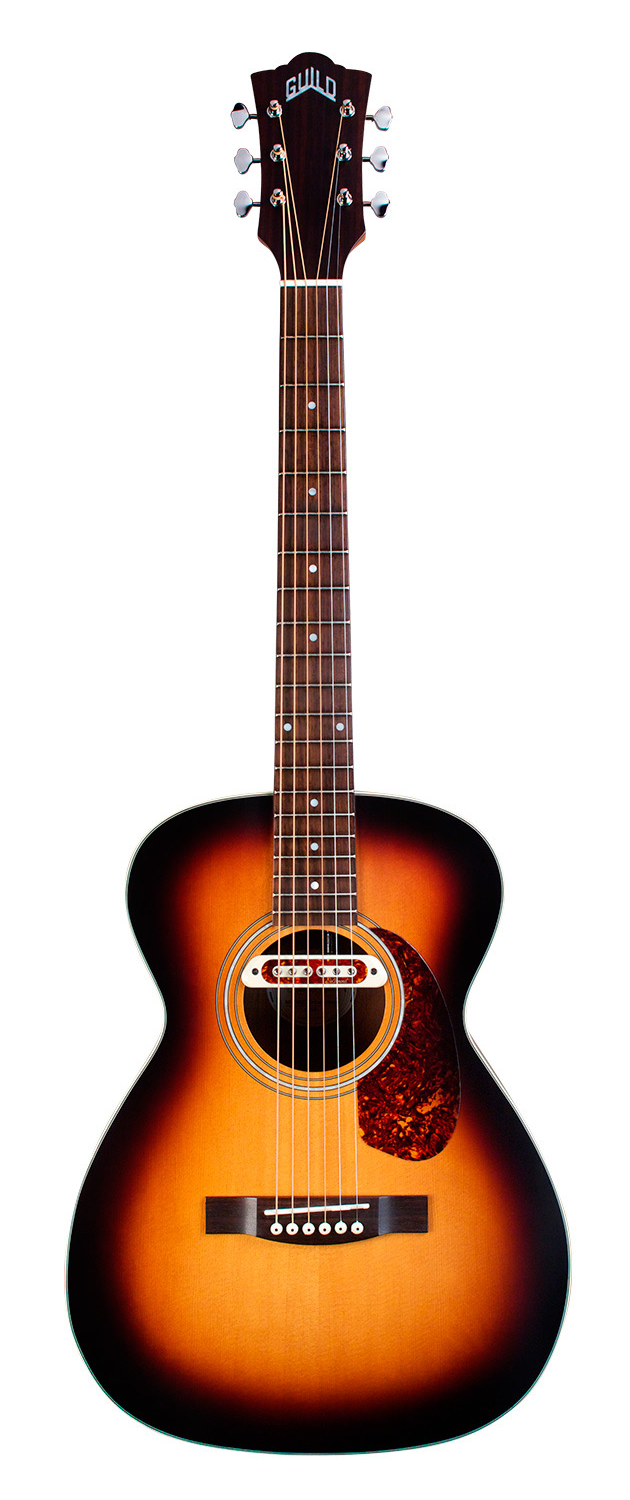 Guild M-240E Troubadour Acoustic Electric Guitar - Vintage Sunburst