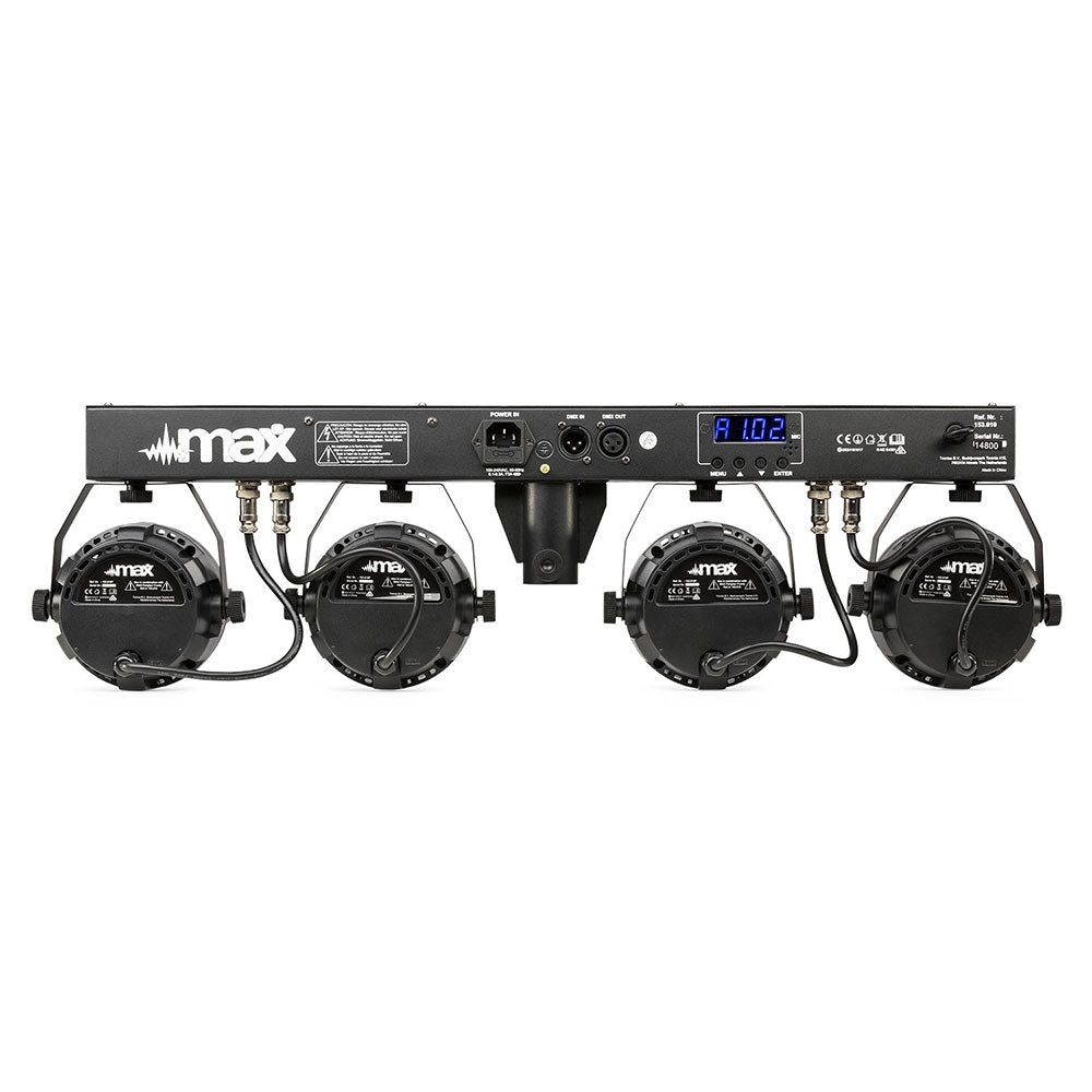 MAX PartyBar11 – 4x 20W 3-in-1 COB LEDs