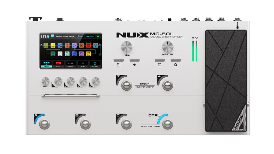 NUX MG-50Li WH Modeler & Profiler - White