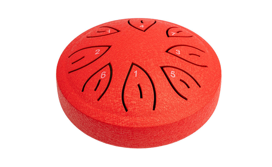 Mano Percussion MPC34RD 4.5in Tongue Drum - Red